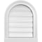 Ekena Millwork Round Top Surface Mount PVC Gable Vent: Functional, w/ 2"W x 2"P Brickmould Sill Frame, 16"W x 20"H GVPRT16X2003SF - alternate 1